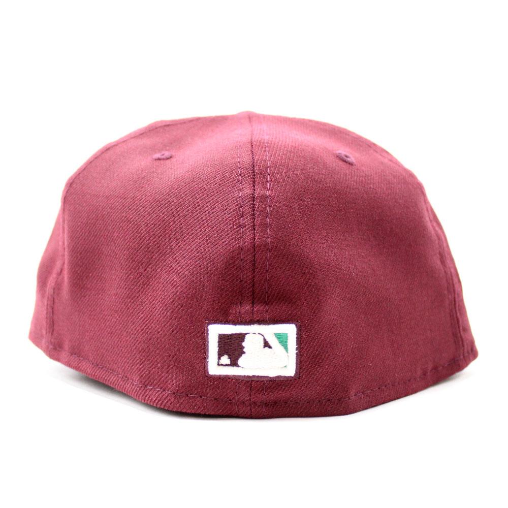 New Era Arizona Diamondbacks 2001 World Series Maroon 59Fifty Fitted Hat (Glow in the Dark)