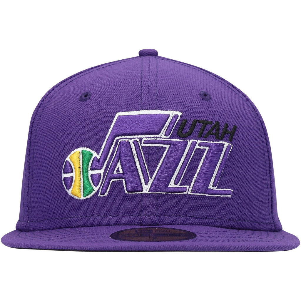 Utah Jazz Snapback Mitchell & Ness Script Side Patch Teal Purple Cap Hat