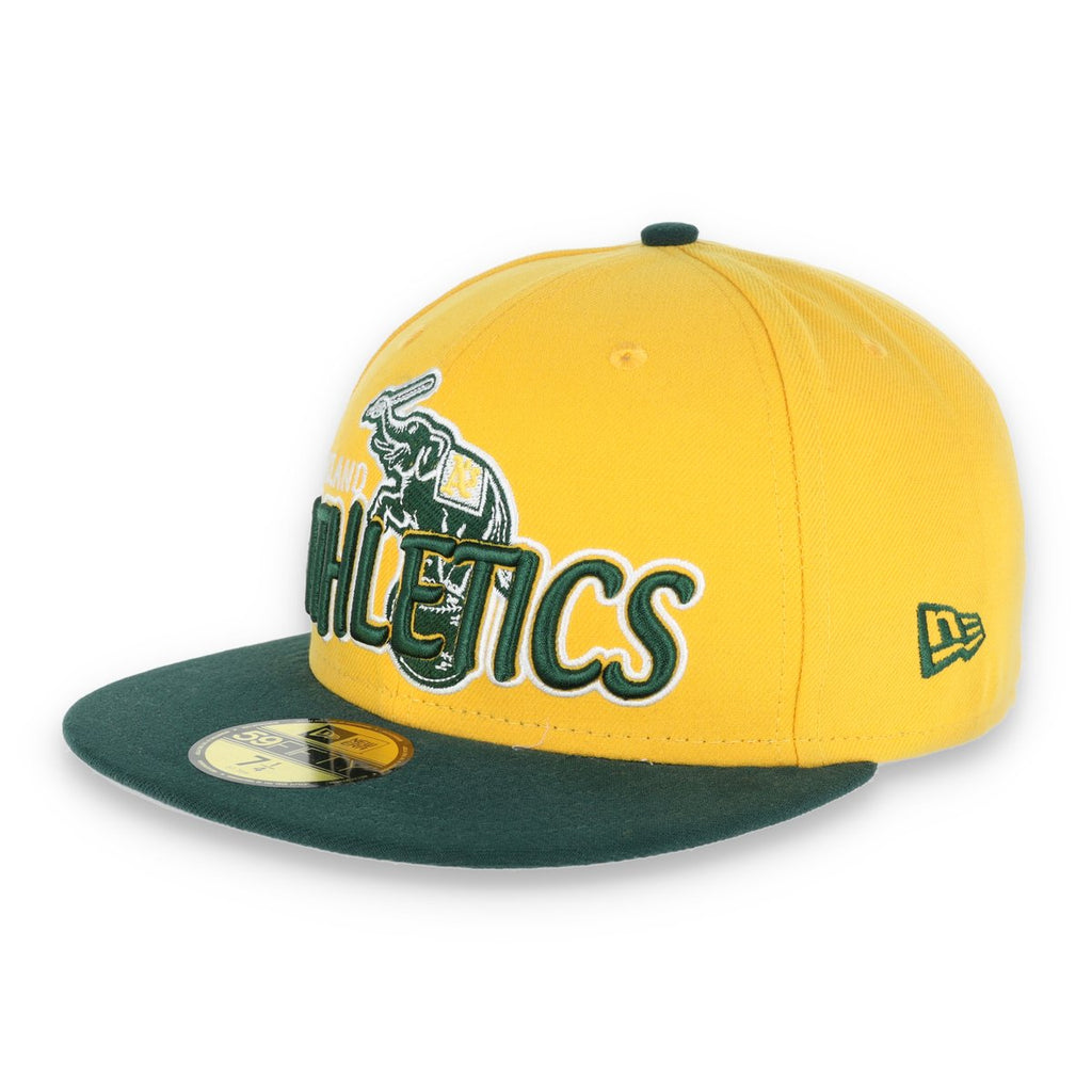 New Era Oakland Athletics Yellow/Green 1995 Alternate Logo 59FIFTY Fitted hat