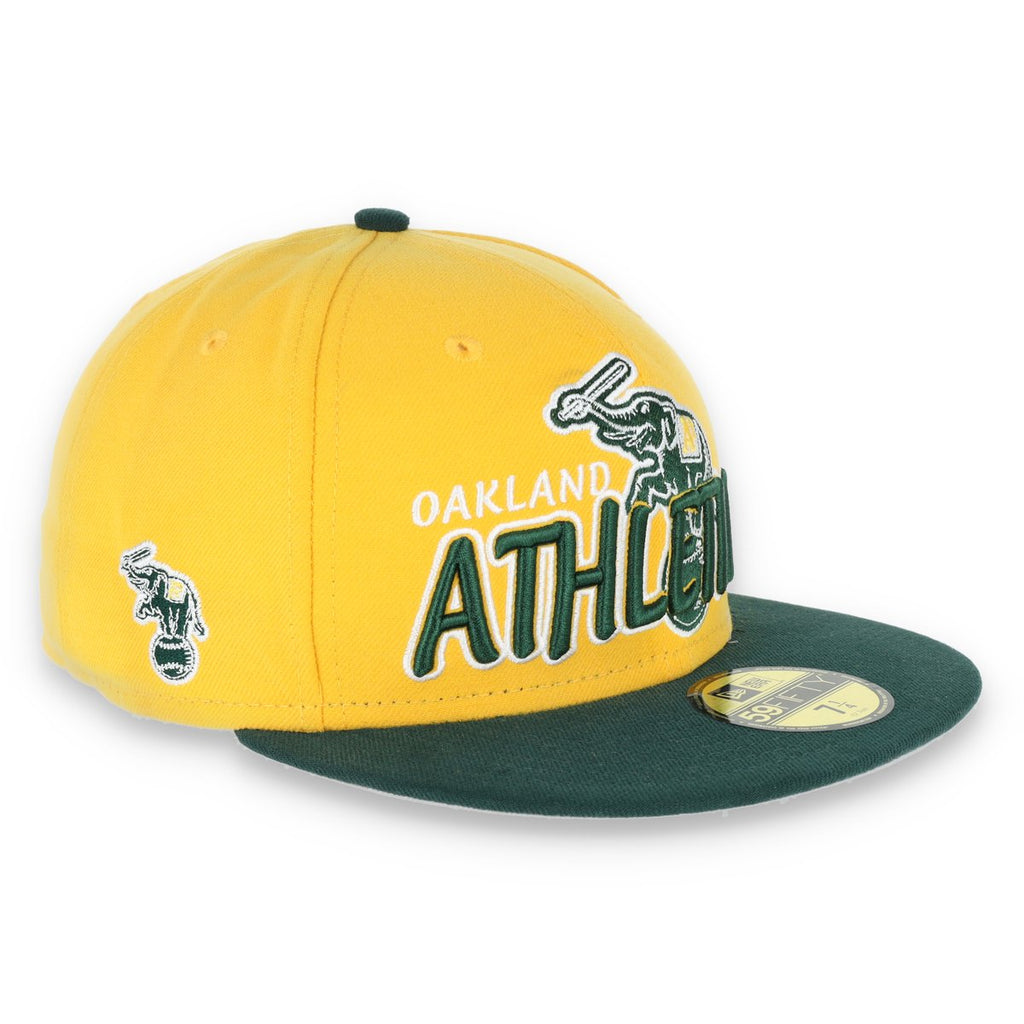 New Era Oakland Athletics Yellow/Green 1995 Alternate Logo 59FIFTY Fitted hat