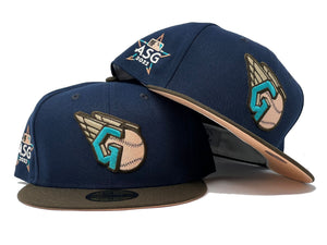 New Era Cleveland Guardians 2022 All-Star Game Light Navy/Brown/Peach 59FIFTY Fitted Hat