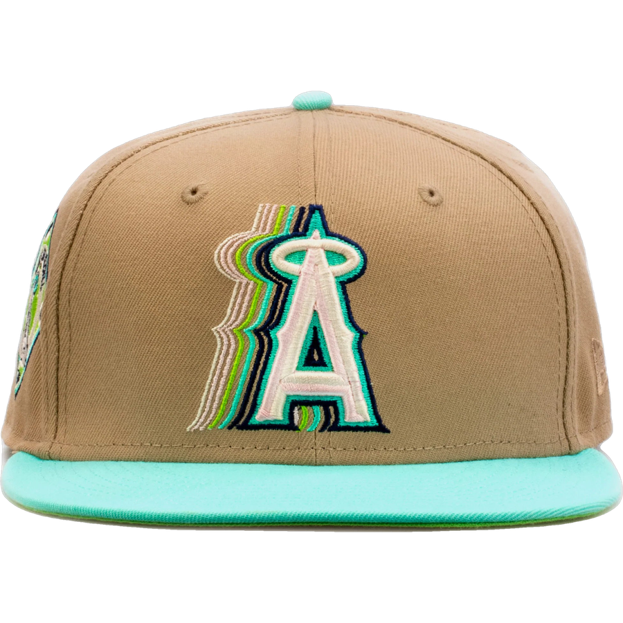 New Era x Shoe Palace Anaheim Angels 'Winter Wonderland' Beige/Mint 2023 59FIFTY Fitted Hat