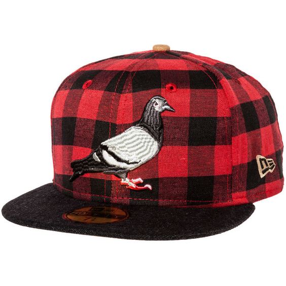 New Era Pigeon Red/Black Lumberjack 59FIFTY Fitted Hat