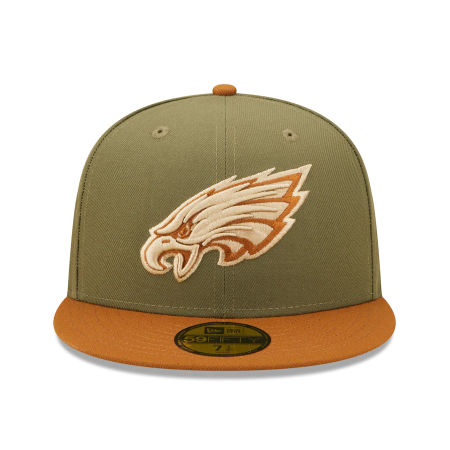 New Era Philadelphia Eagles Pro Bowl Olive/Brown Toasted Peanut 59FIFTY Fitted Hat