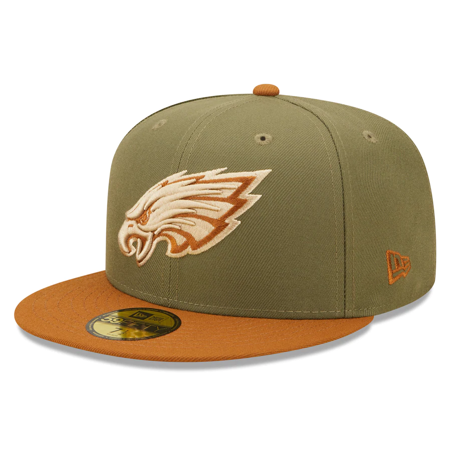 New Era Philadelphia Eagles Pro Bowl Olive/Brown Toasted Peanut 59FIFTY Fitted Hat