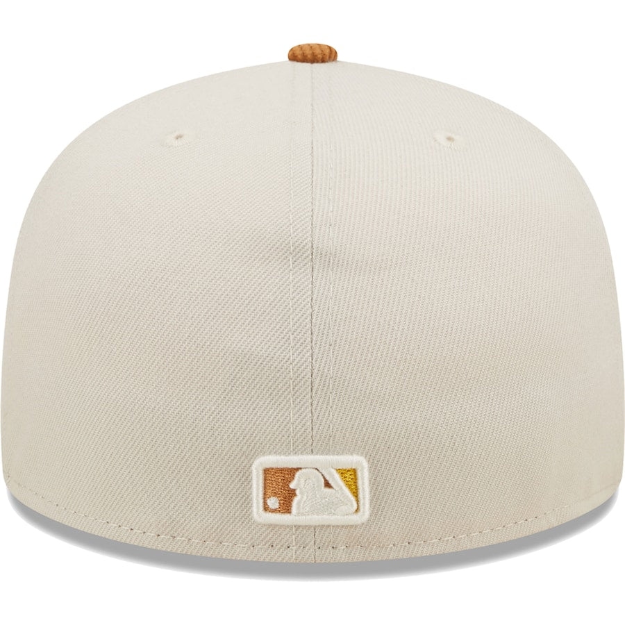 New Era Pittsburgh Pirates Cream/Brown Corduroy Visor 2022 59FIFTY Fitted Hat