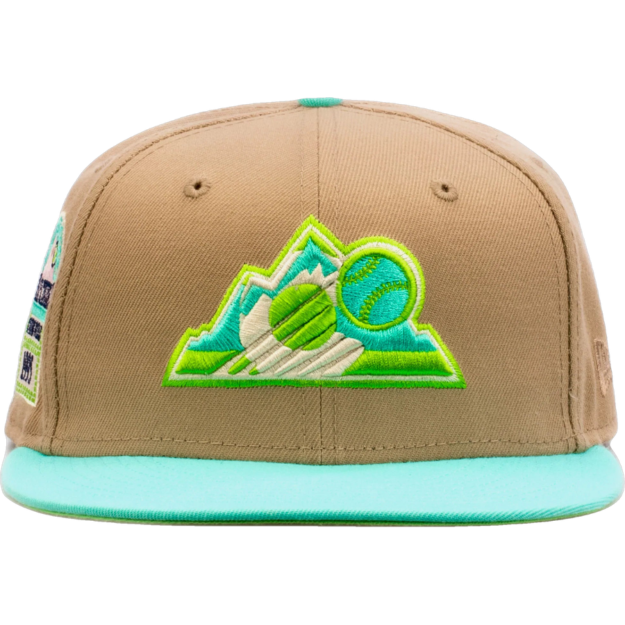 New Era x Shoe Palace Colorado Rockies 'Winter Wonderland' Beige/Mint 2023 59FIFTY Fitted Hat