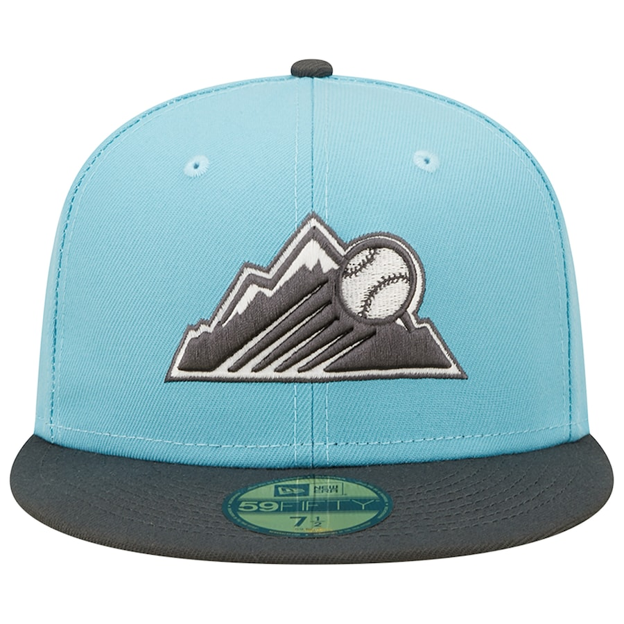 New Era Colorado Rockies Light Blue/Charcoal Two-Tone Color Pack 59FIFTY Fitted Hat