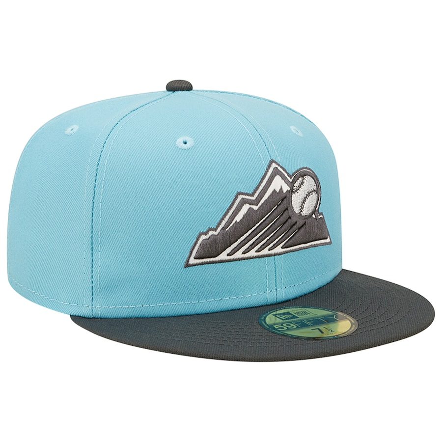 New Era Colorado Rockies Light Blue/Charcoal Two-Tone Color Pack 59FIFTY Fitted Hat