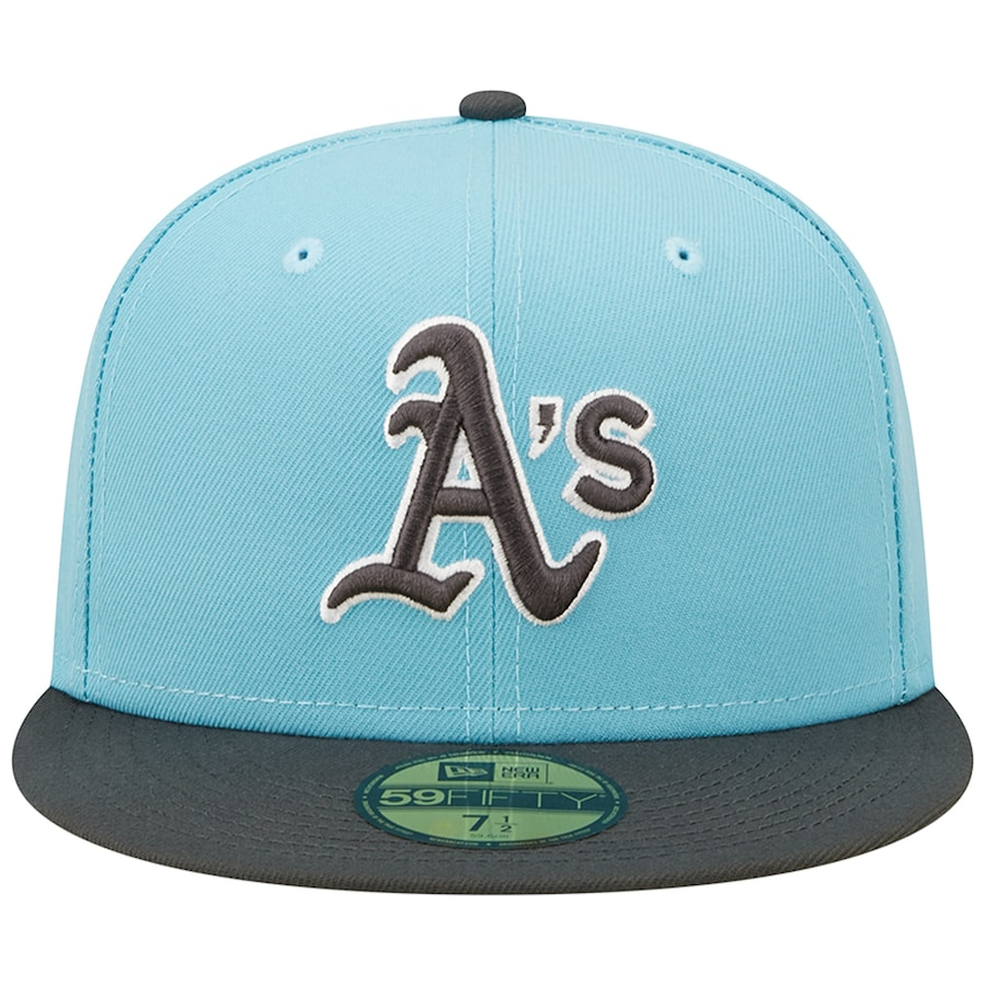 New Era Oakland Athletics Light Blue/Charcoal Two-Tone Color Pack 59FIFTY Fitted Hat