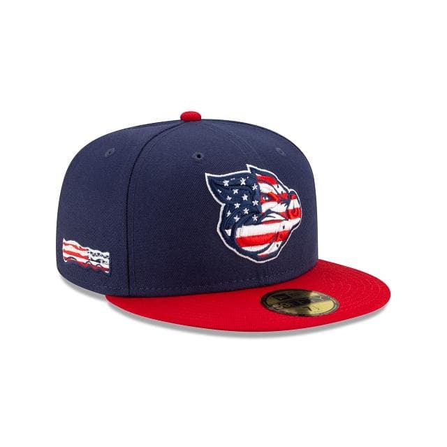 New Era Lehigh Valley Iron Pigs American Flag Theme Nights 59FIFTY Fitted Hat