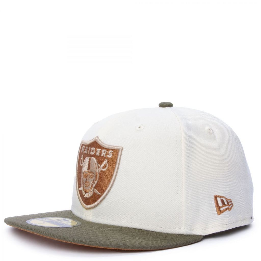 New Era Las Vegas Raiders Chrome/Olive 59FIFTY Fitted Cap