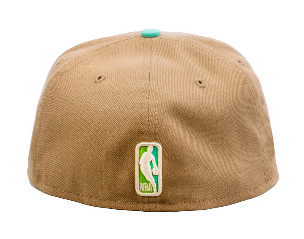 New Era x Shoe Palace Golden State Warriors 'Winter Wonderland' Beige/Mint 2023 59FIFTY Fitted Hat