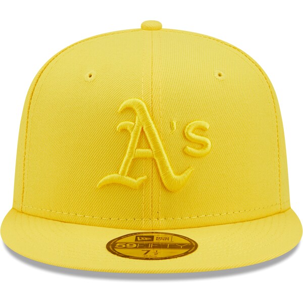 New Era Oakland Athletics Icon Color Pack 59FIFTY Fitted Hat - Yellow