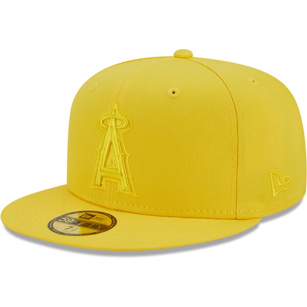 New Era Los Angeles Angels Icon Color Pack 59FIFTY Fitted Hat - Yellow