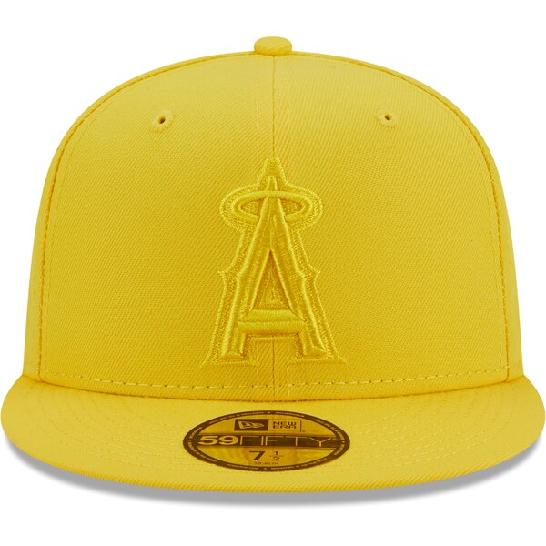 New Era Los Angeles Angels Icon Color Pack 59FIFTY Fitted Hat - Yellow