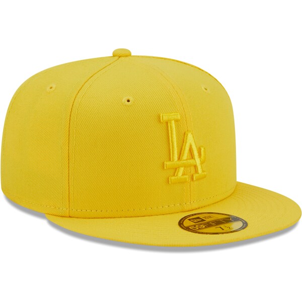 New Era Los Angeles Dodgers Icon Color Pack 59FIFTY Fitted Hat - Yellow