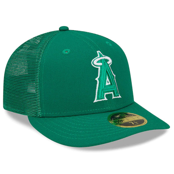 New Era Los Angeles Angels 2022 St. Patrick's Day On-Field Low Profile 59FIFTY Fitted Hat