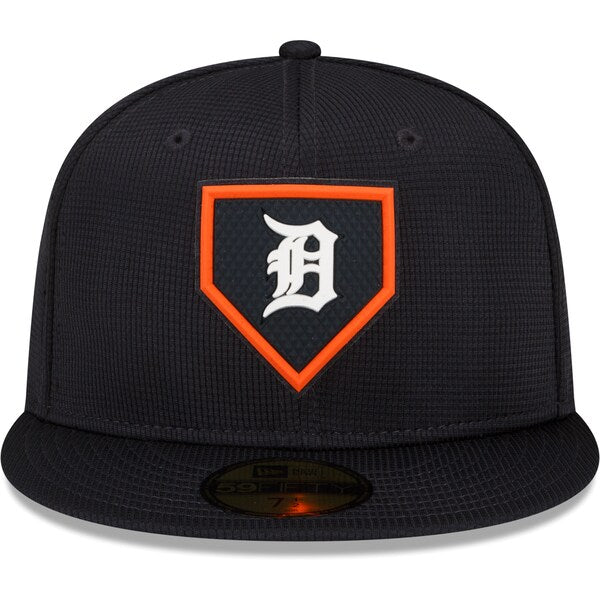 New Era Detroit Tigers Navy 2022 Clubhouse 59FIFTY Fitted Hat