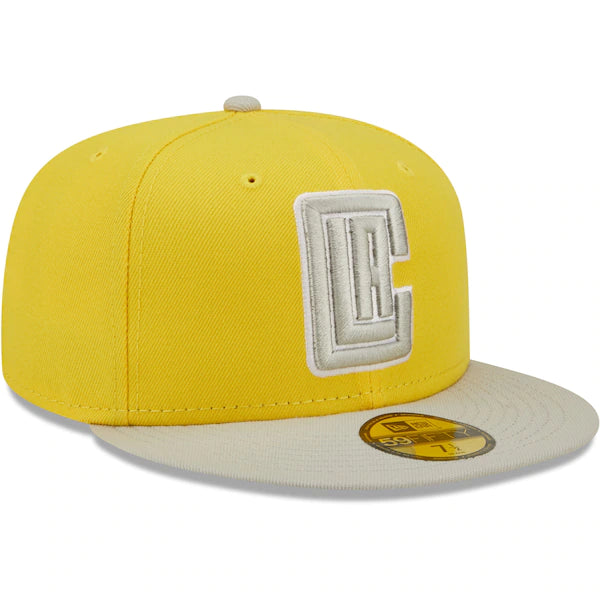 New Era  LA Clippers Color Pack 59FIFTY Fitted Hat - Yellow/Gray