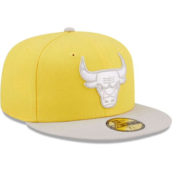 New Era  Chicago Bulls Color Pack 59FIFTY Fitted Hat - Yellow/Gray