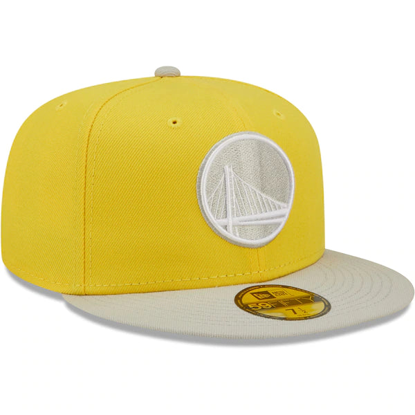 New Era  Golden State Warriors Color Pack 59FIFTY Fitted Hat - Yellow/Gray