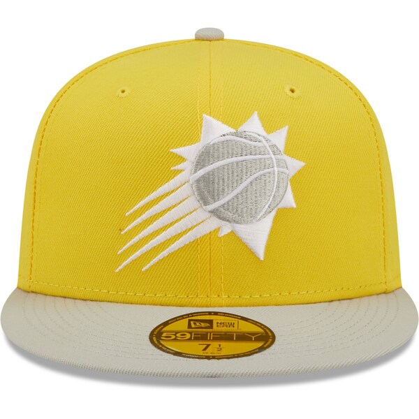 New Era Phoenix Suns Color Pack 59FIFTY Fitted Hat - Yellow/Gray