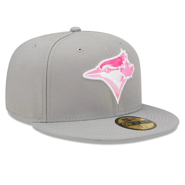 New Era Toronto Blue Jays Gray 2022 Mother's Day On-Field 59FIFTY Fitted Hat