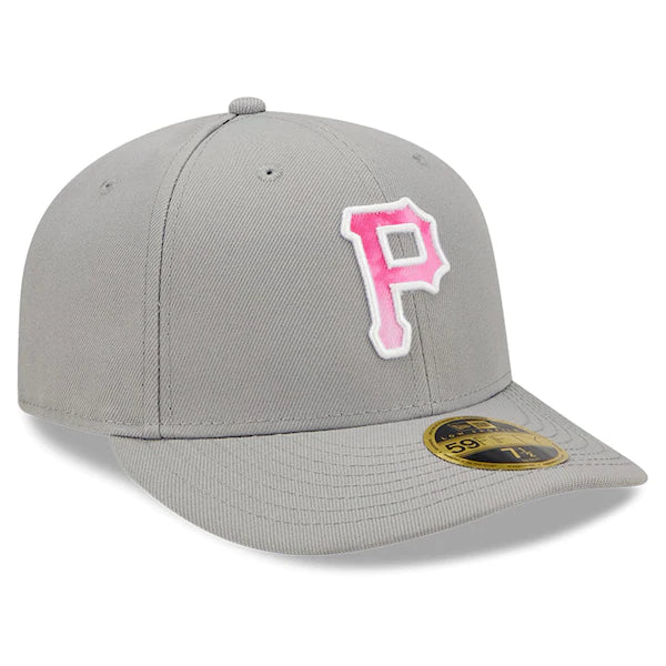 New Era Pittsburgh Pirates Gray 2022 Mother's Day On-Field Low Profile 59FIFTY Fitted Hat