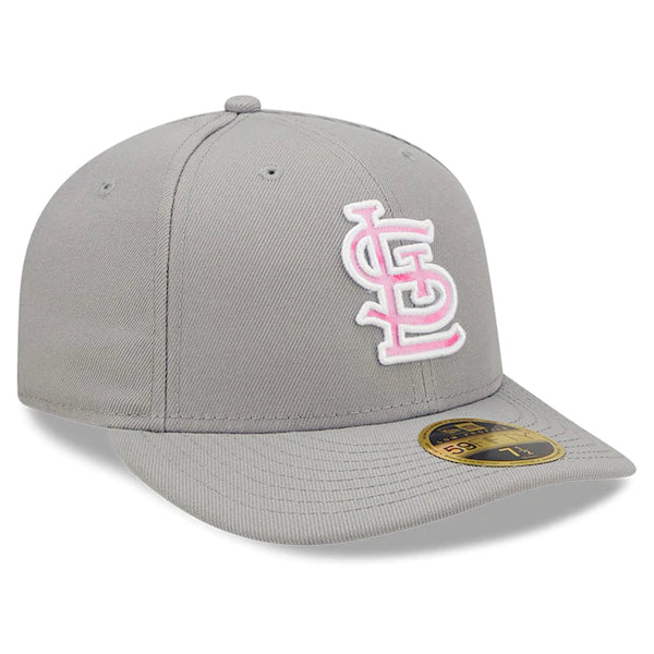 New Era St. Louis Cardinals Gray 2022 Mother's Day On-Field Low Profile 59FIFTY Fitted Hat