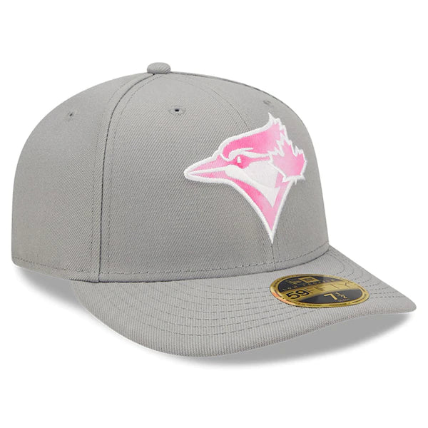 New Era Toronto Blue Jays Gray 2022 Mother's Day On-Field Low Profile 59FIFTY Fitted Hat