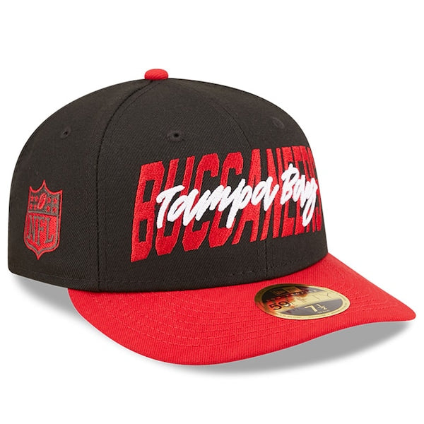 New Era Tampa Bay Buccaneers  Black/Red 2022 NFL Draft Low Profile 59FIFTY Fitted Hat