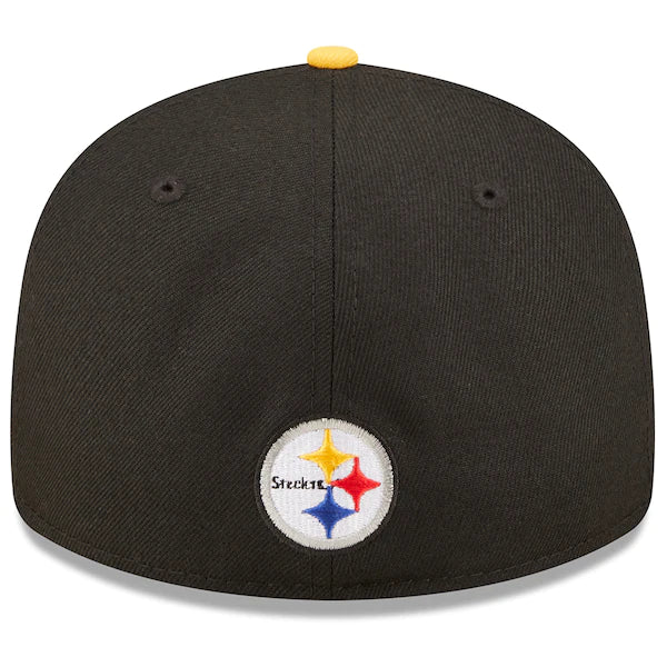 New Era Pittsburgh Steelers  Black/Gold 2022 NFL Draft Low Profile 59FIFTY Fitted Hat