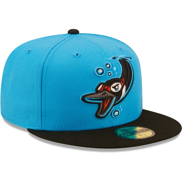 New Era Beloit Sky Carp Alternate Logo Authentic Collection 59FIFTY Fitted Hat