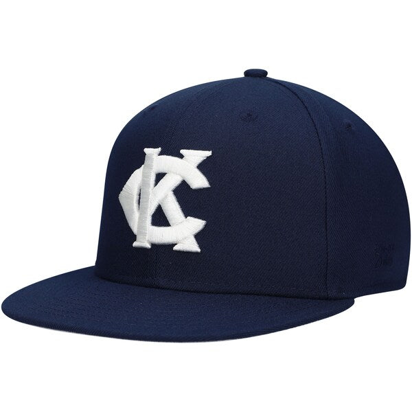 Rings & Crwns  Kansas City Monarchs Team Fitted Hat - Navy