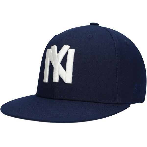 Rings & Crwns  New York Black Yankees Team Fitted Hat - Navy