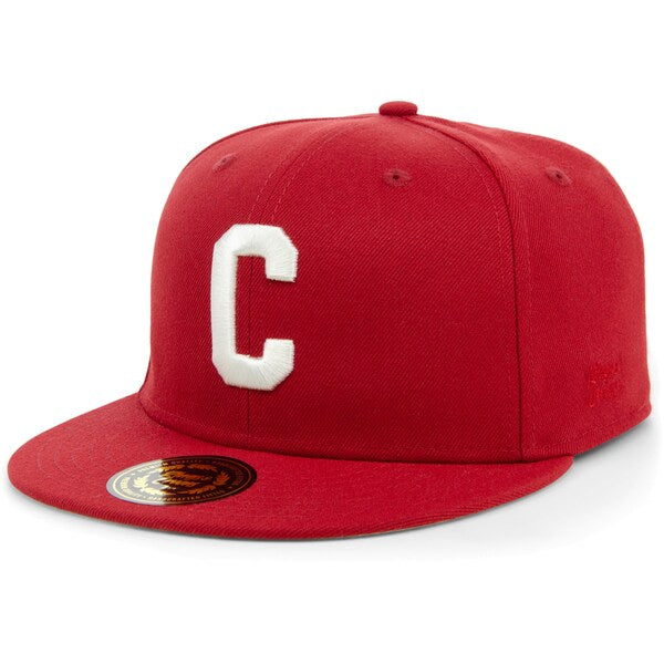 Rings & Crwns  Pittsburgh Crawfords Team Fitted Hat - Maroon