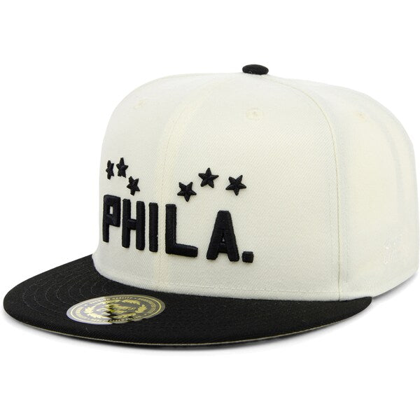 Rings & Crwns  Philadelphia Stars Team Fitted Hat - Cream/Black