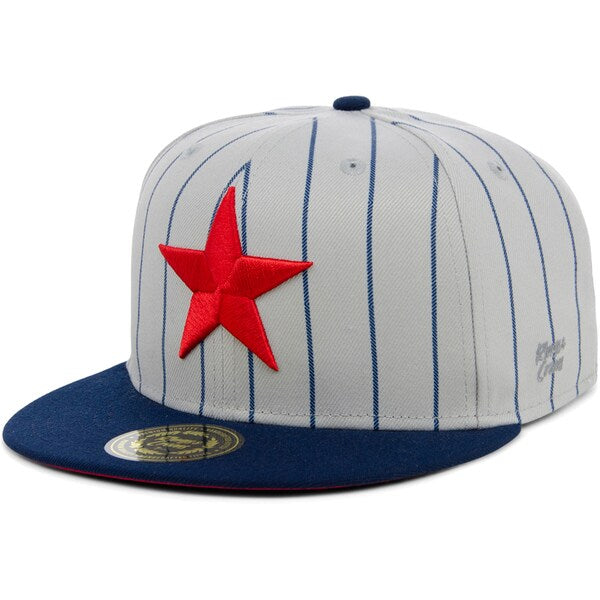 Rings & Crwns  Detroit Stars Team Fitted Hat - Gray/Navy