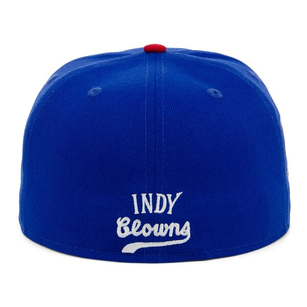 Rings & Crwns  Indianapolis Clowns Team Fitted Hat - Royal/Red