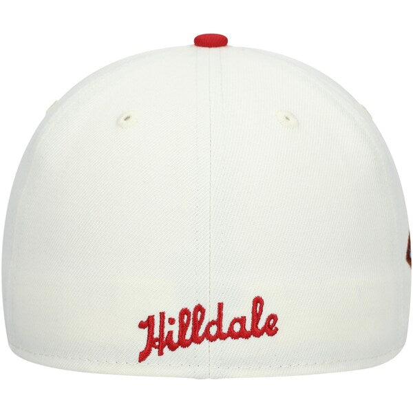 Rings & Crwns  Hilldale Club Team Fitted Hat - Cream/Maroon