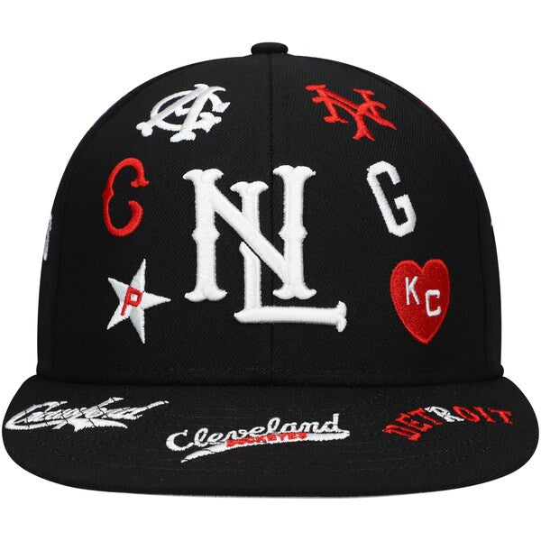 Rings & Crwns  Negro League Baseball Merchandise Team Fitted Hat - Black