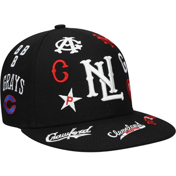 New Orleans Black Pelicans Rings & Crwns Team Fitted Hat - Red
