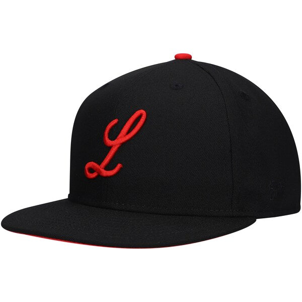 Rings & Crwns  Louisville Black Caps Team Fitted Hat - Black