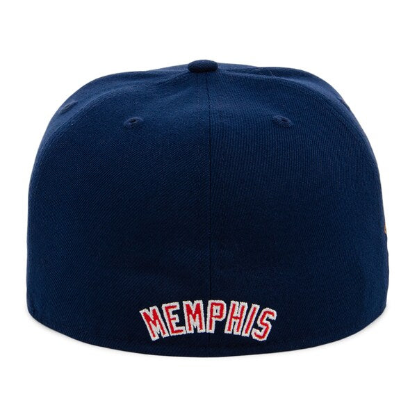 Rings & Crwns  Memphis Red Sox Team Fitted Hat - Navy