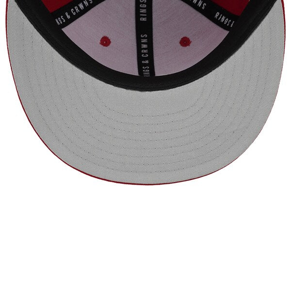 Rings & Crwns  New Orleans Black Pelicans Team Fitted Hat - Red