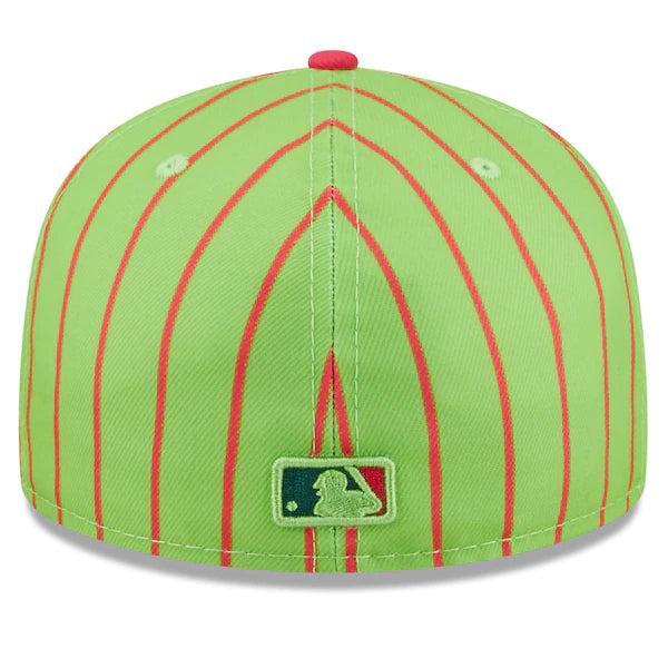 New Era MLB x Big League Chew  Chicago Cubs Wild Pitch Watermelon Flavor Pack 59FIFTY Fitted Hat - Pink/Green