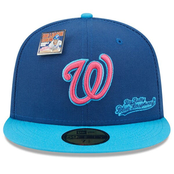 New Era MLB x Big League Chew  Washington Nationals Big Rally Blue Raspberry Flavor Pack 59FIFTY Fitted Hat