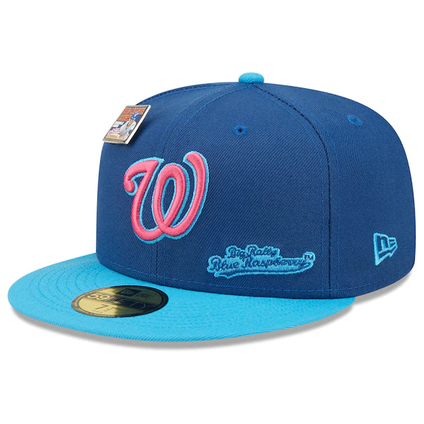 New Era MLB x Big League Chew  Washington Nationals Big Rally Blue Raspberry Flavor Pack 59FIFTY Fitted Hat