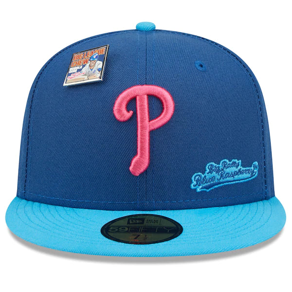 New Era MLB x Big League Chew  Philadelphia Phillies Big Rally Blue Raspberry Flavor Pack 59FIFTY Fitted Hat